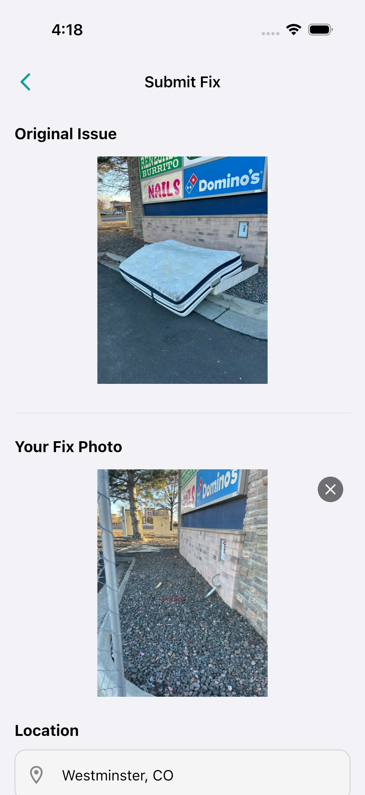 Submit a verified fix